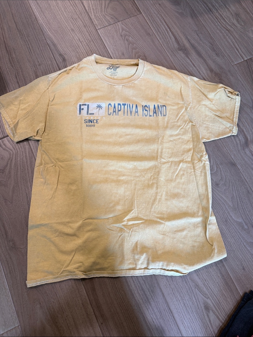 Captiva Island Graphic Tee in Pale Yellow